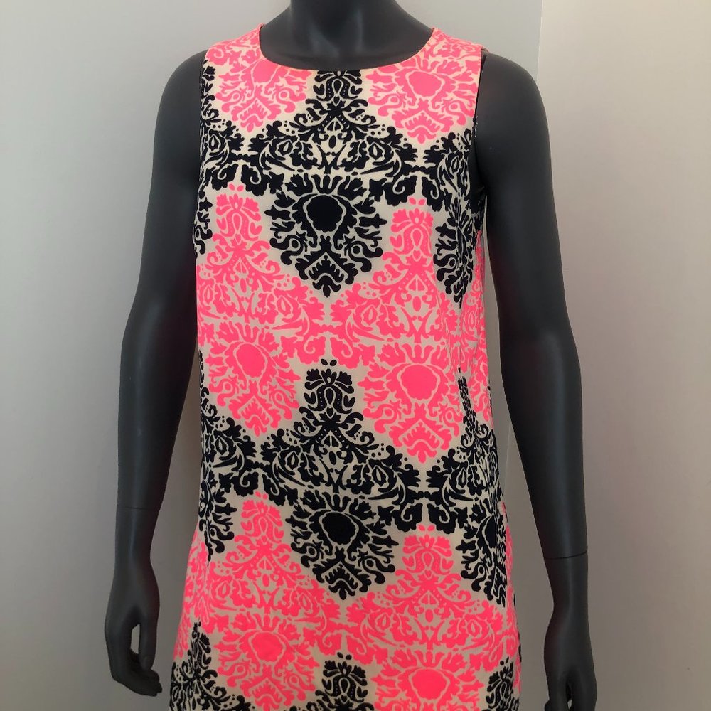 Monteau black and pink mini dress/Medium